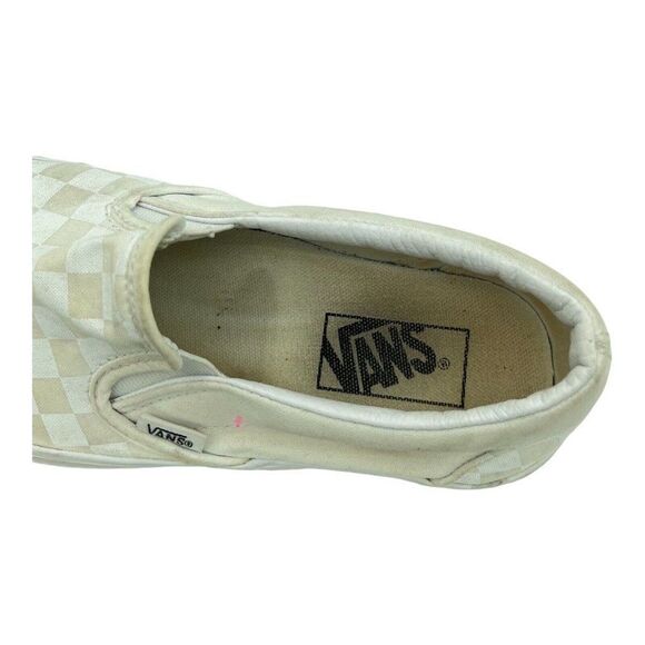 Vans Vault OG Era LX Checkboard Logo Size 7 Men's Shoes Tan And White - Picture 11 of 12